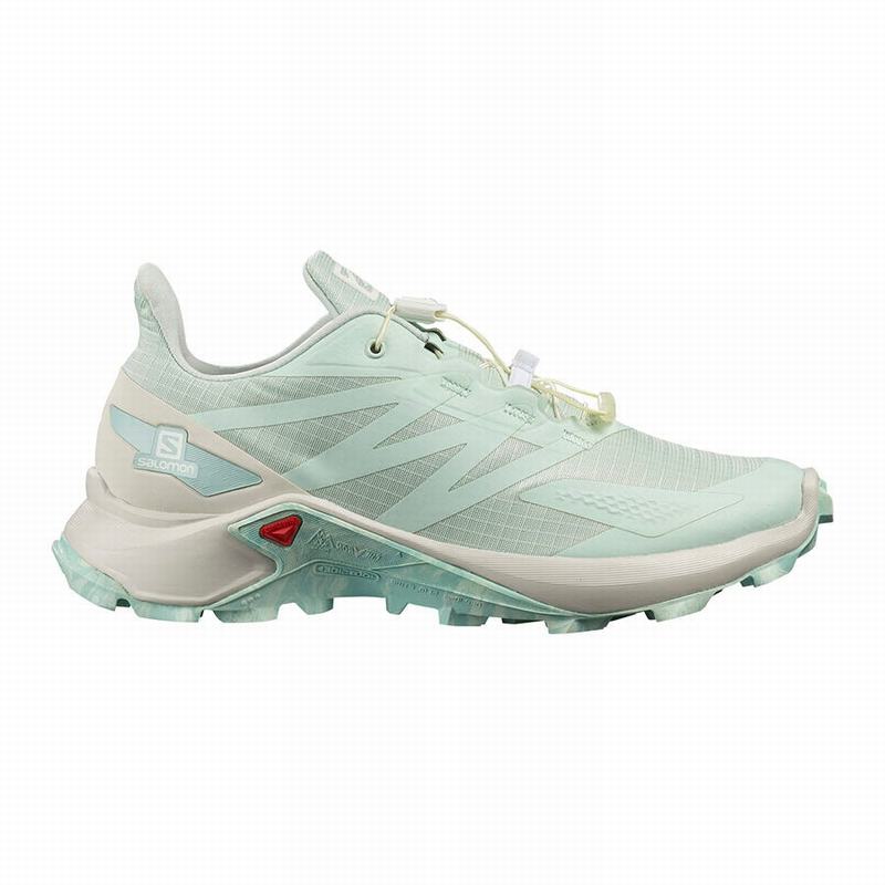 Salomon Israel SUPERCROSS BLAST W - Womens Trail Running Shoes - Turquoise (WNUT-65872)